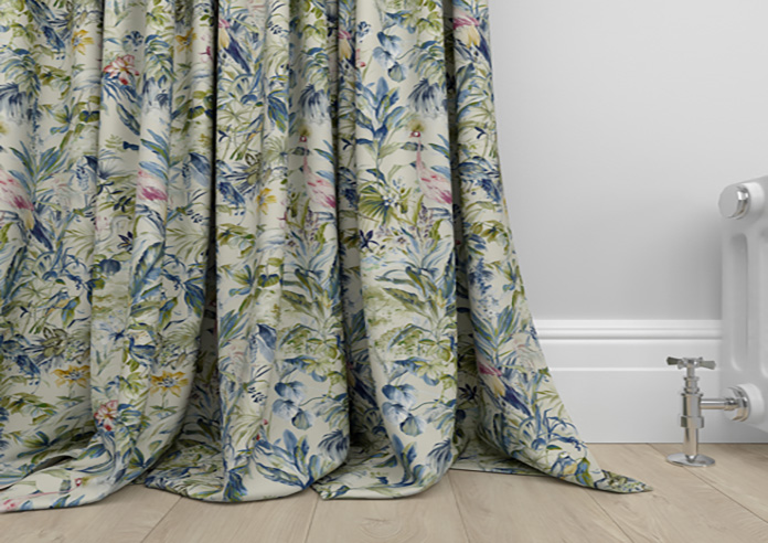 Paradise, Saxon Blue - Made to Measure Curtains - Image 6